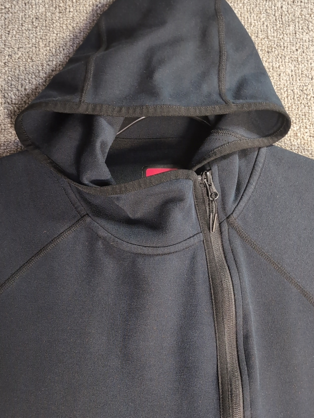 Nike Tech Fleece Cape Full-Zip Hoodie Jacket Size Small in Black - Picture 9 of 13